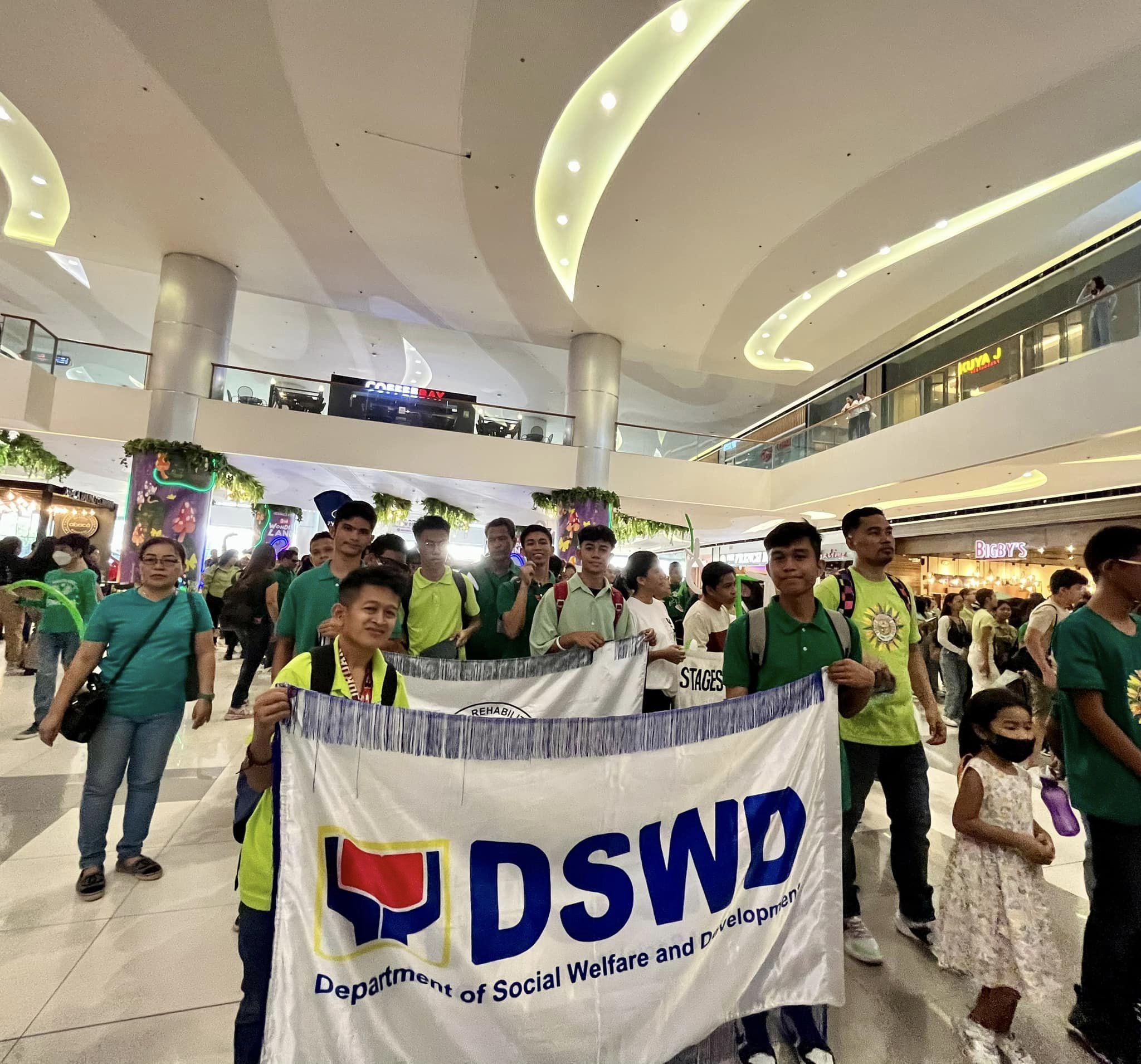 AVRC II Staff and Clients Parade inside SM Seaside City Cebu