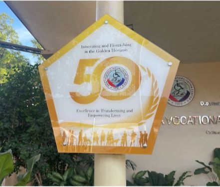 The AVRC II 50th Anniversary marker installed at the facade of the facility.